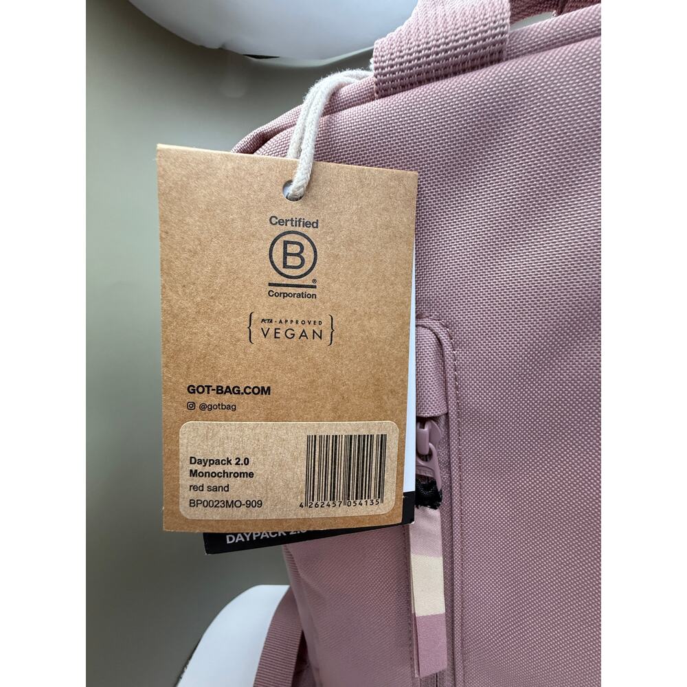 NWT GOT BAG Daypack 2.0 rose backpack 11-liter capacity padded laptop - Picture 12 of 12